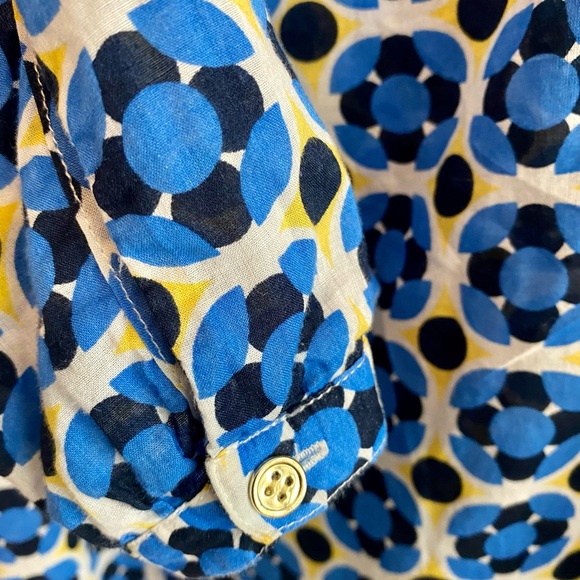 Talbots Geometric Print Cotton Tunic - Picture 2 of 6